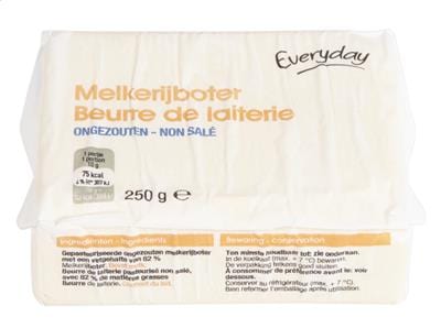 Everyday Butter Unsalted 250g