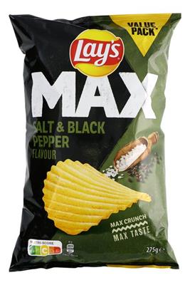 Lay's Max Salt n Pepper chips 275g