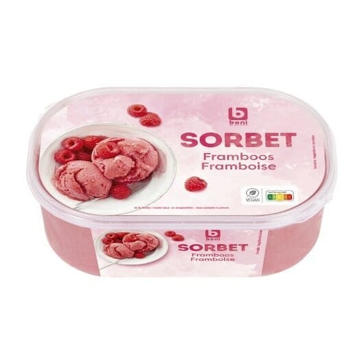 Boni  Sorbet Raspberry Ice  Cream 1Ltr