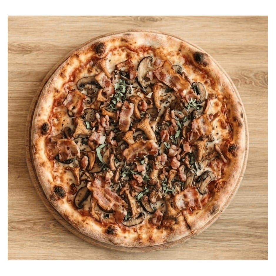 Prosciutto Funghi Pizza