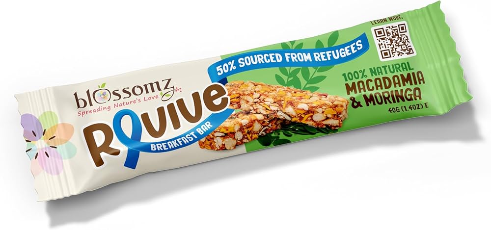 Blossomz Revive Macadamia & Moringa Breakfast bar 40g