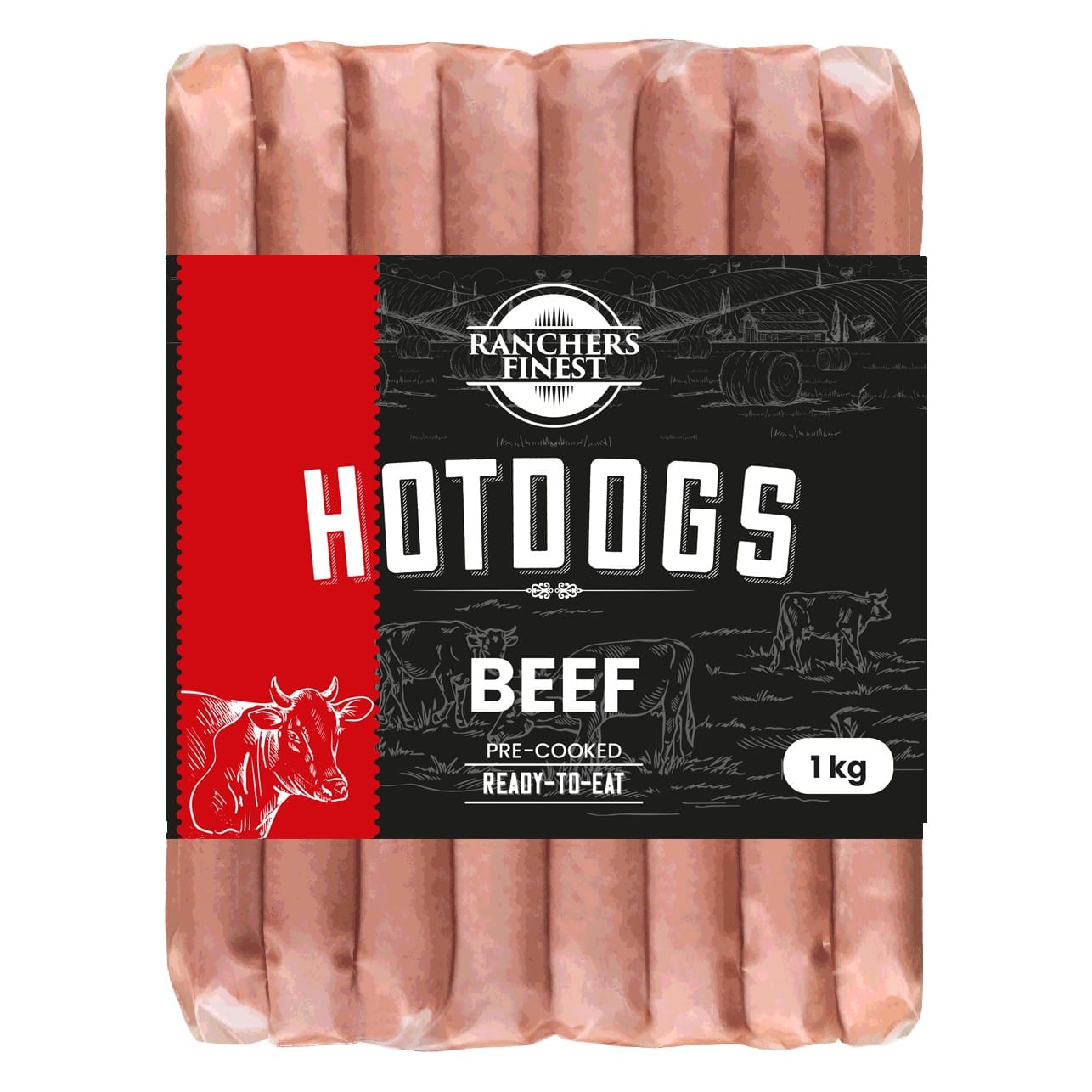 Ranchers Finest Beef Hot Dogs 1kg