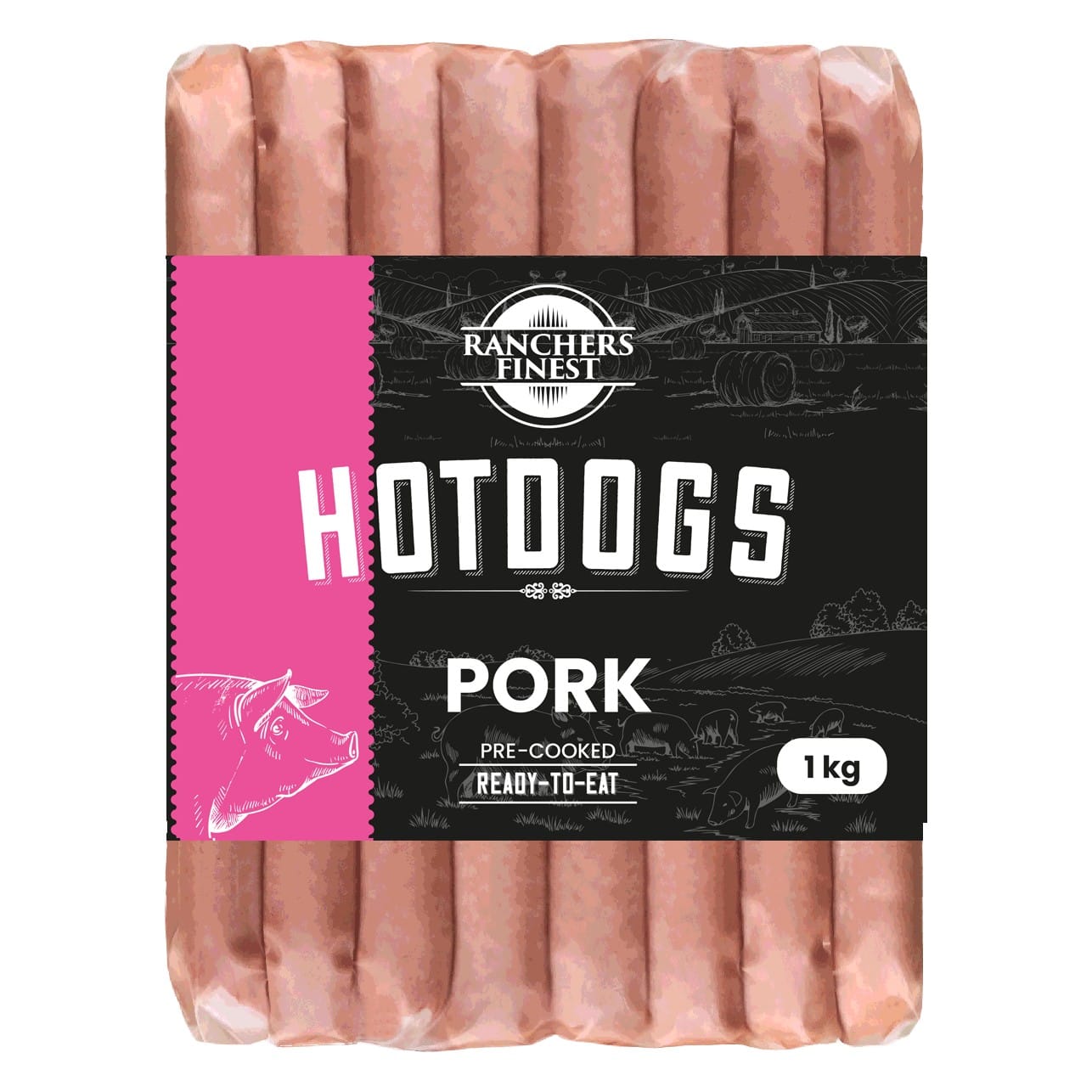 Ranchers Finest Pork Hot Dogs 1kg