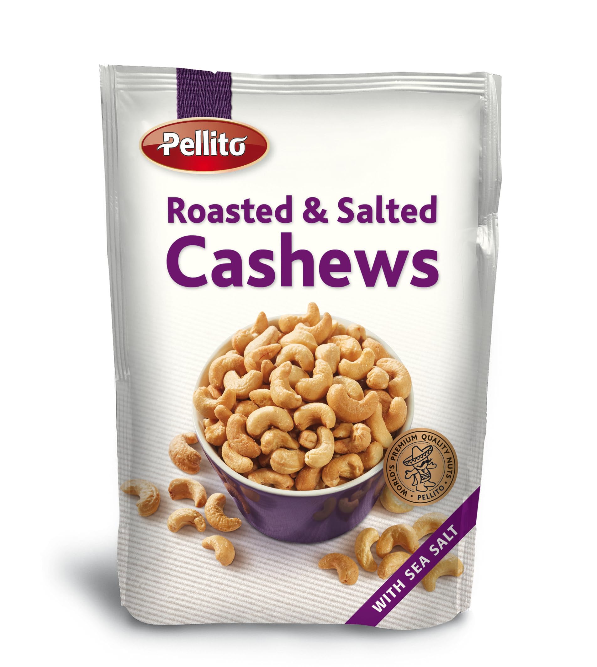 PELLITO ROASTED AND SALTED CASHEWS 120g