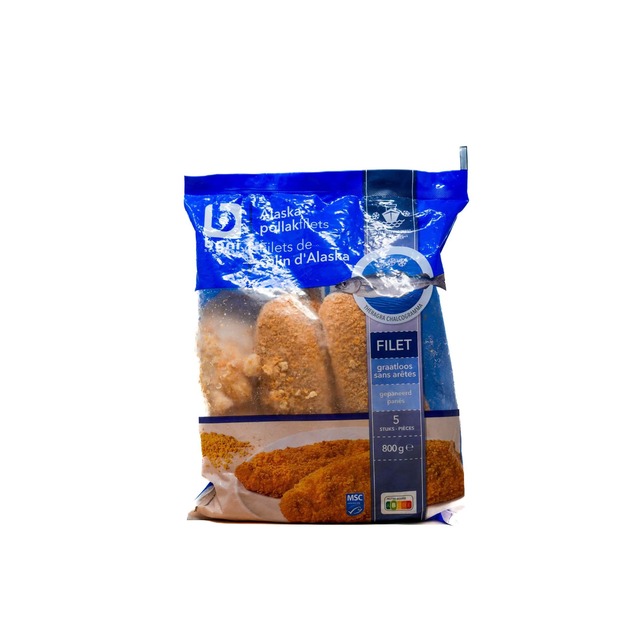 Boni Alaska Pollak Fillets 5 pieces 800g