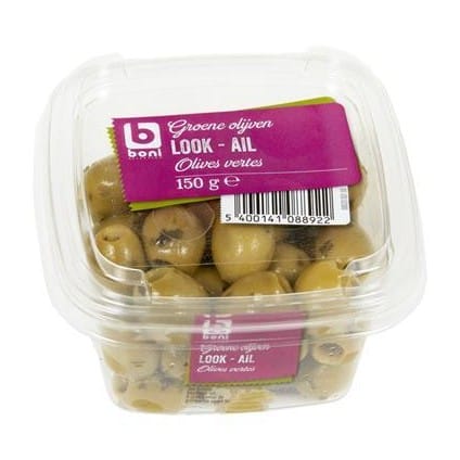 Boni Green Olives With Garlic 150g
