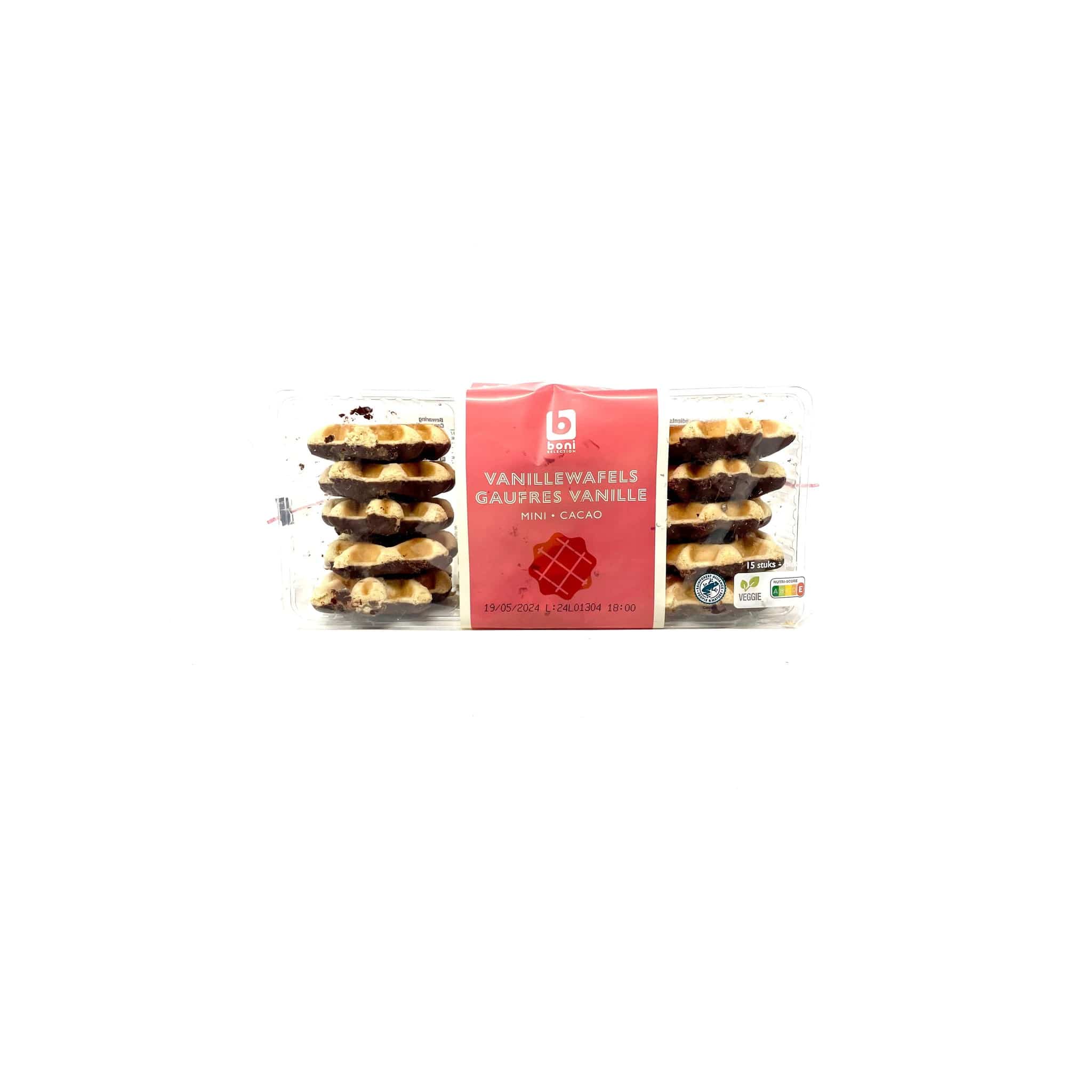 Boni Vanilla Chocolate Waffles 250g