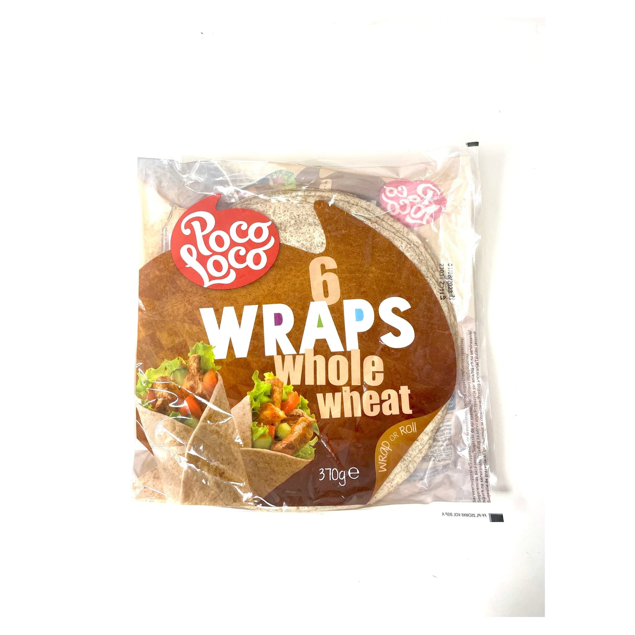 Poco Loco Whole Wheat Wraps  6pc 370g