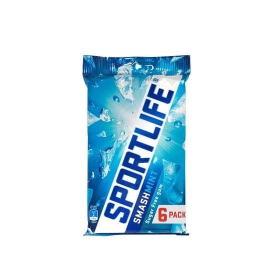 Sportlife Smashmint 6x18g Gums sugar free