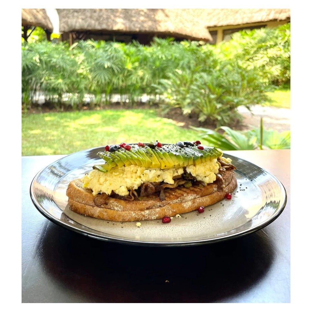 Funky Scrambled Eggs & Avocado Butty