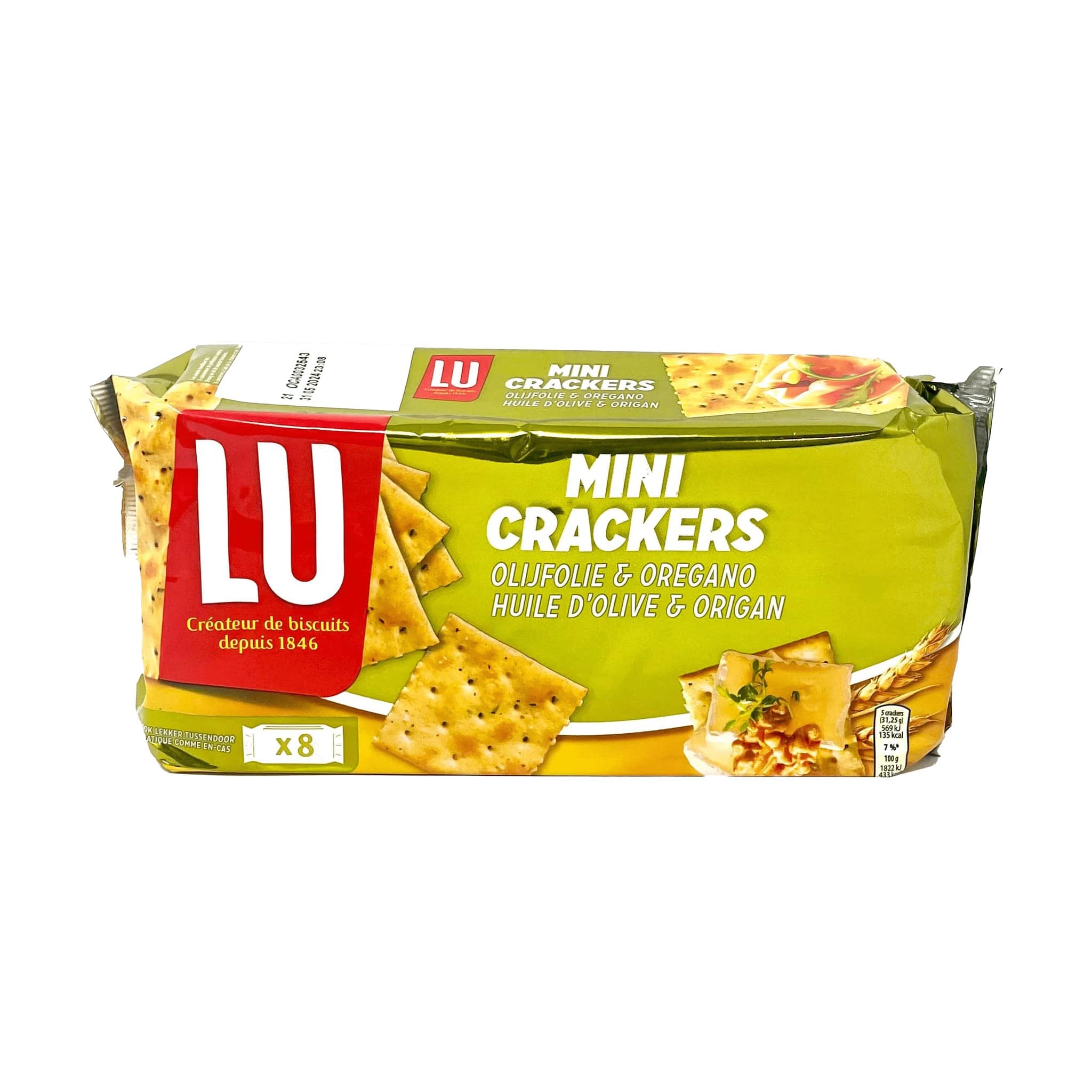 Lu Mini Cracker Original with olive 250g