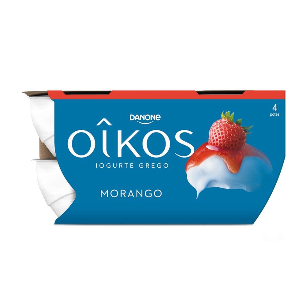 Oikos Greek Strawberry Yoghurt 4*115g