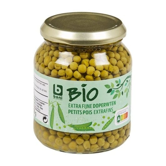 BONI BIO GREEN PEAS EXTRA FINE 349G
