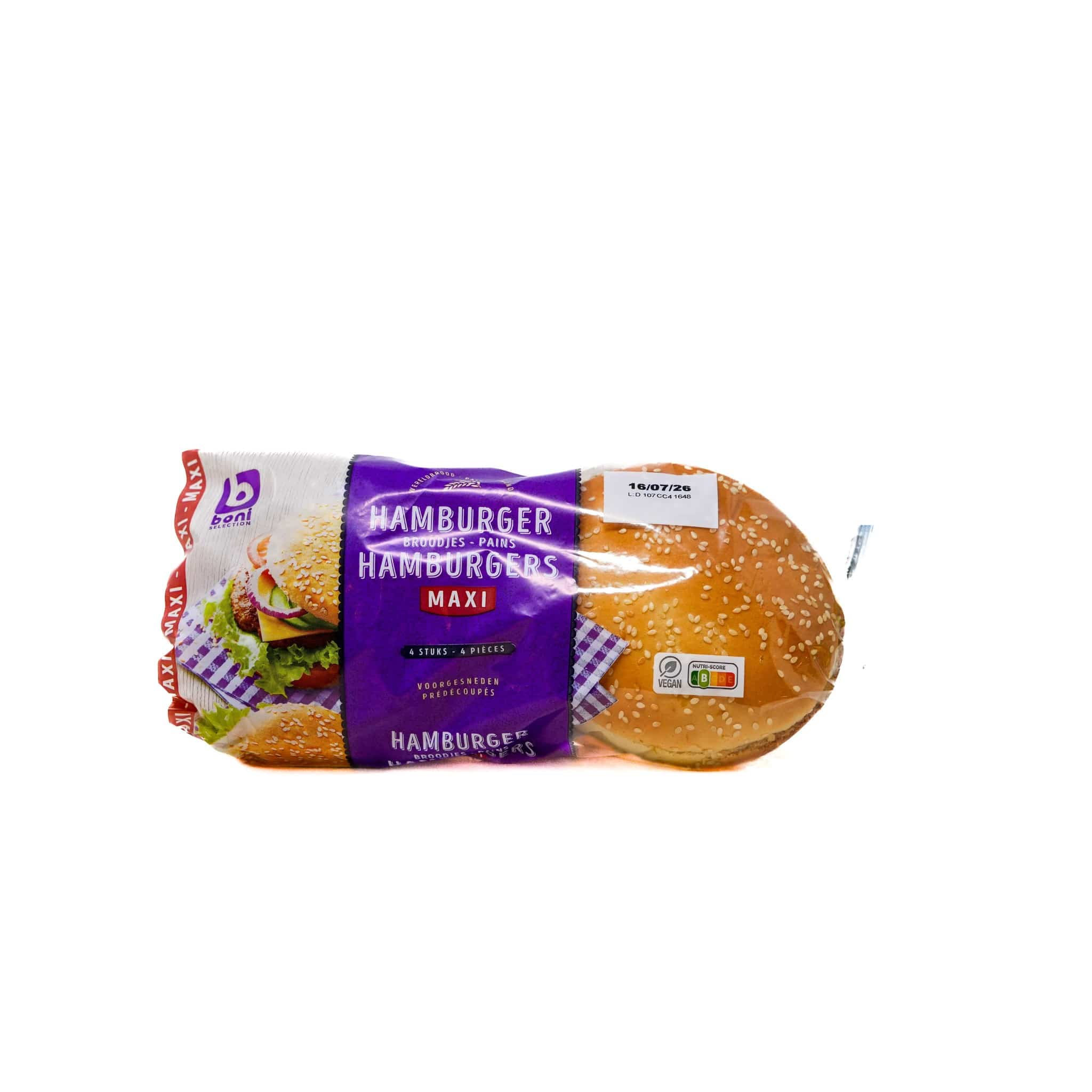 Boni Hamburger buns  Maxi 4pcs 330g