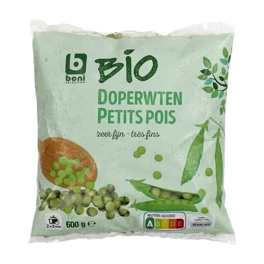 Boni Bio Frozen Green Peas 600g