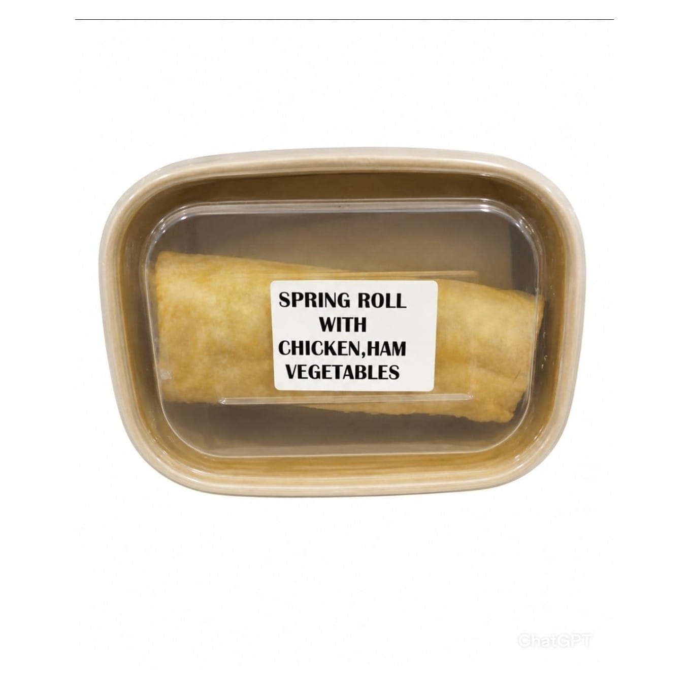 Spring Rolls With Chicken, Ham And Vegetable -2Pcs