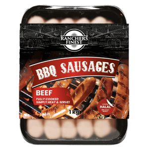 Ranchers Finest Beef BBQ Sausages 1kg