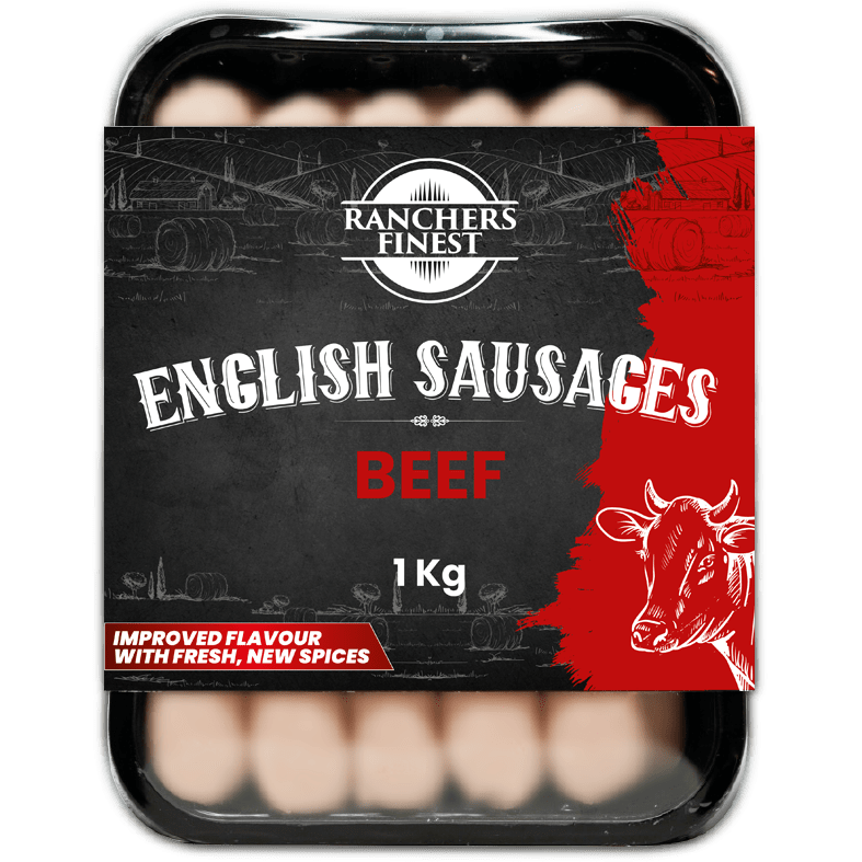 Ranchers Finest English Style Beef Sausages 1kg
