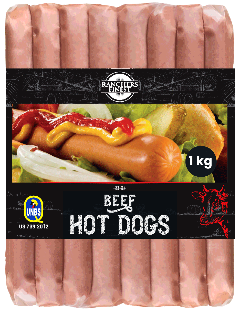 Ranchers Finest Beef Hot Dogs 1kg