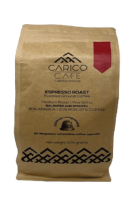 Carico Cafe Espresso Roast 15 Nespresso Coffee Capsules 82.5g