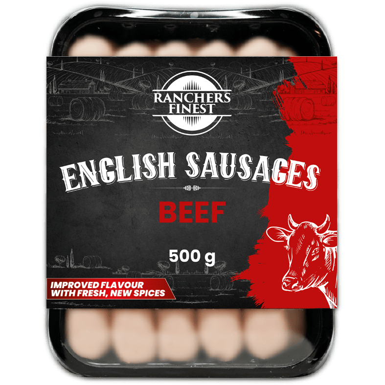 Ranchers Finest English Style Beef Sausages 500g