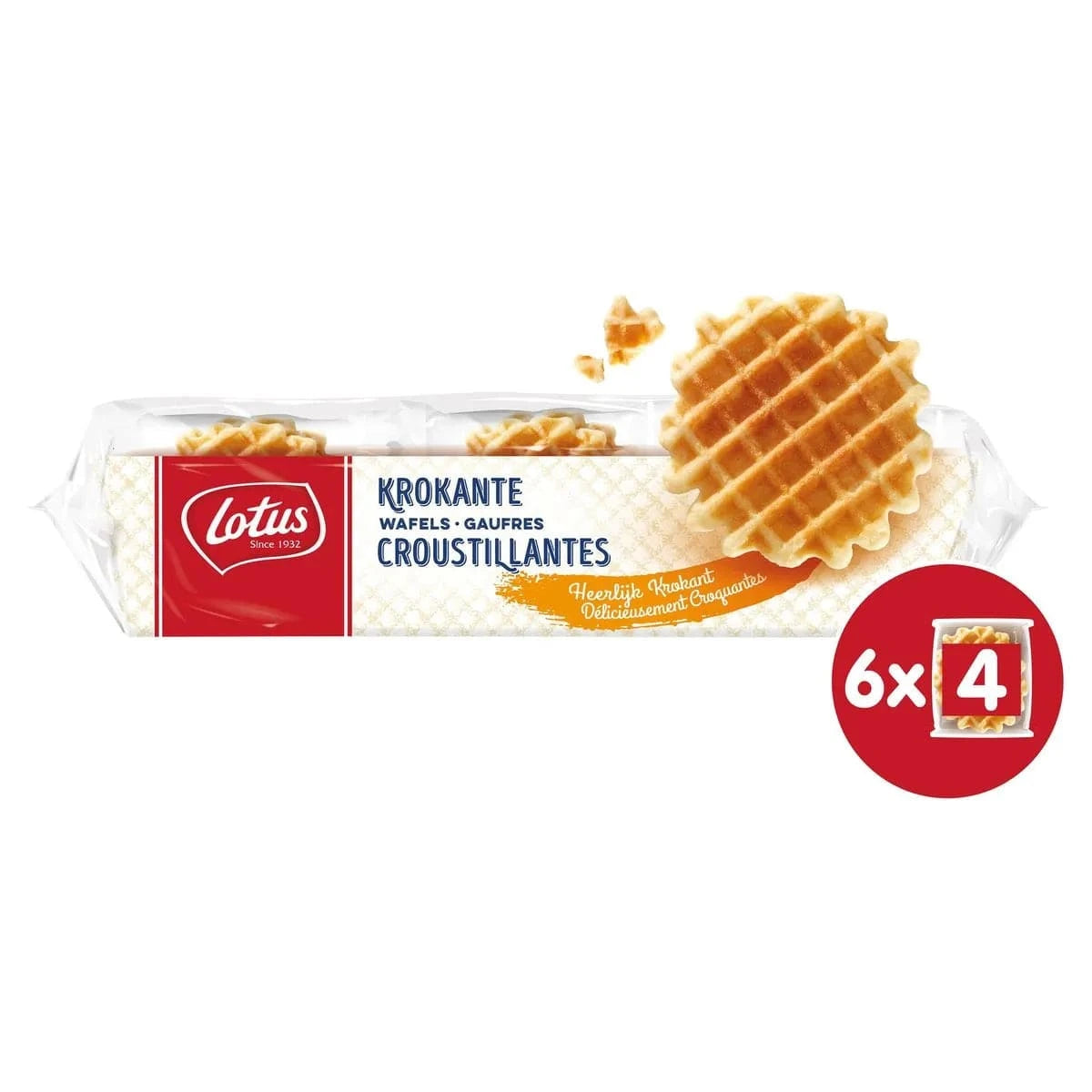 lotus Crunchy waffles 216g , 6x36g