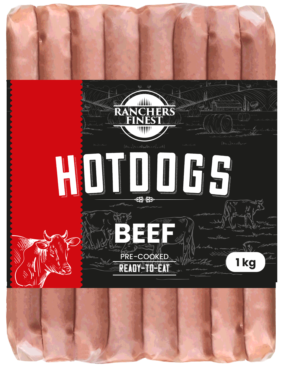 Ranchers Finest Beef Hot Dogs 1kg