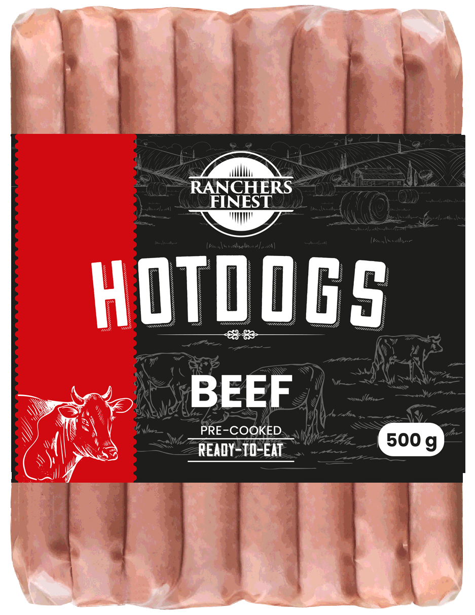 Ranchers Finest Beef Hot Dogs 500g