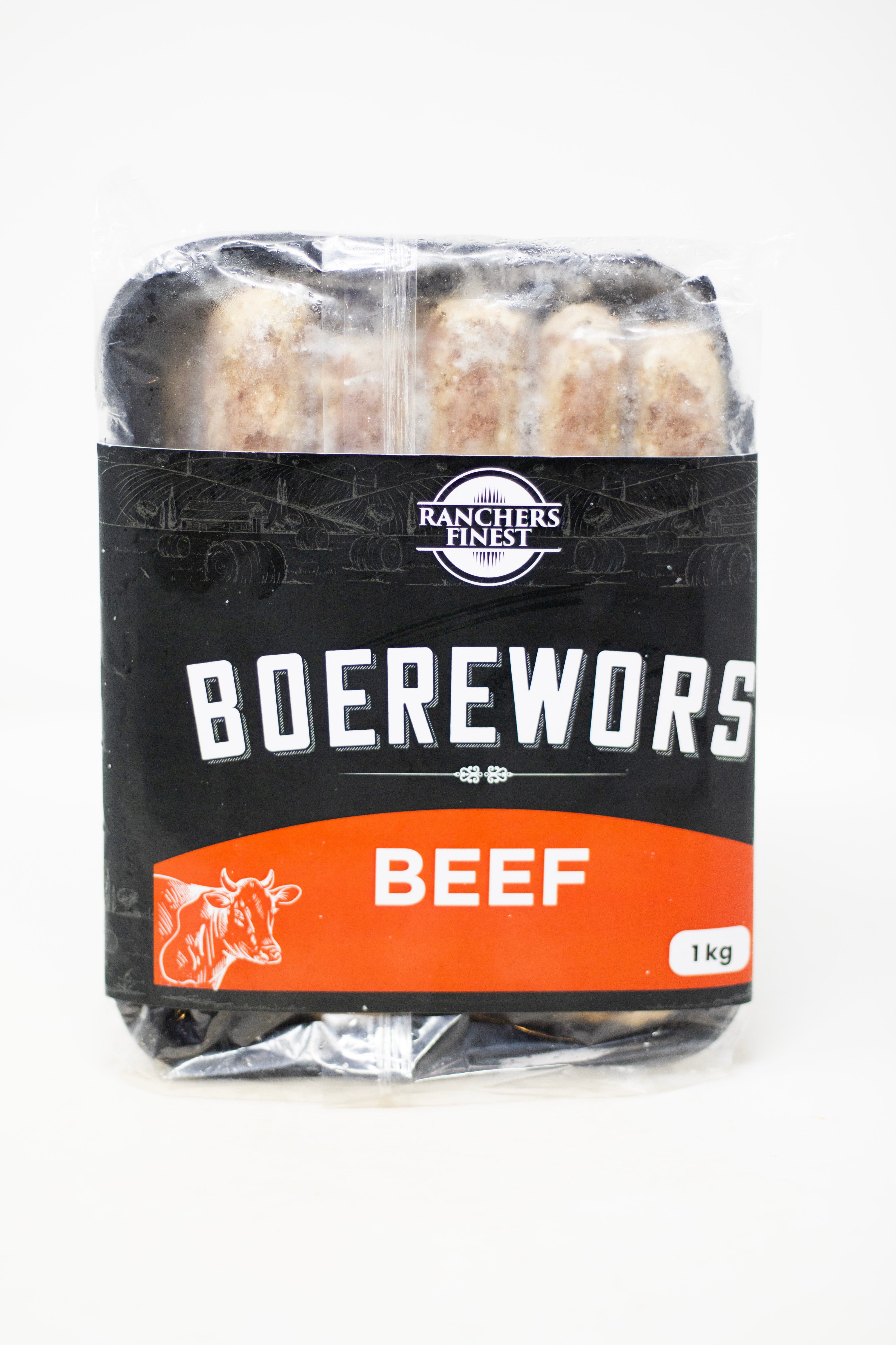 RF Beef Boerewors Sausages 1kg