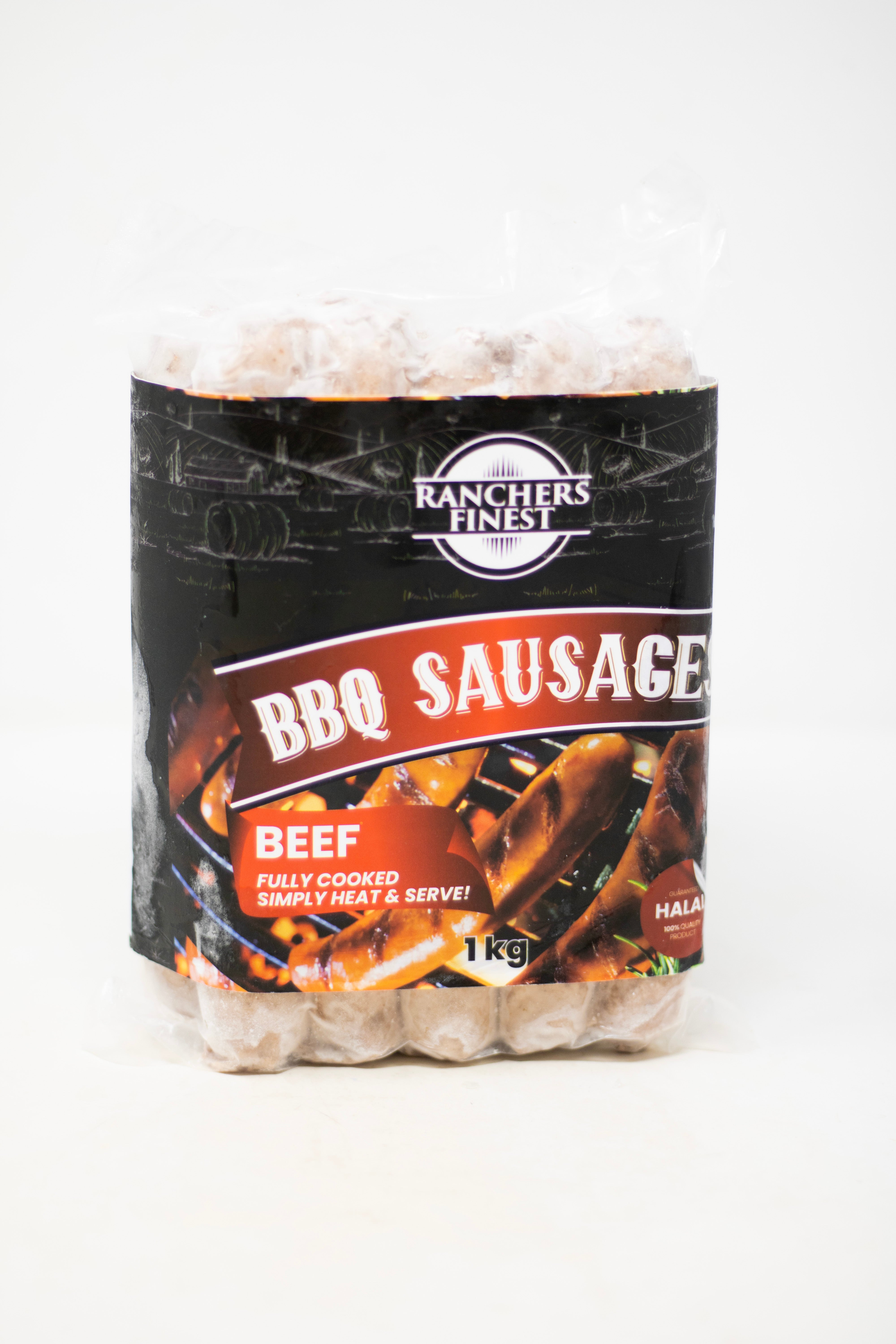 Ranchers Finest Beef BBQ Sausages 1kg