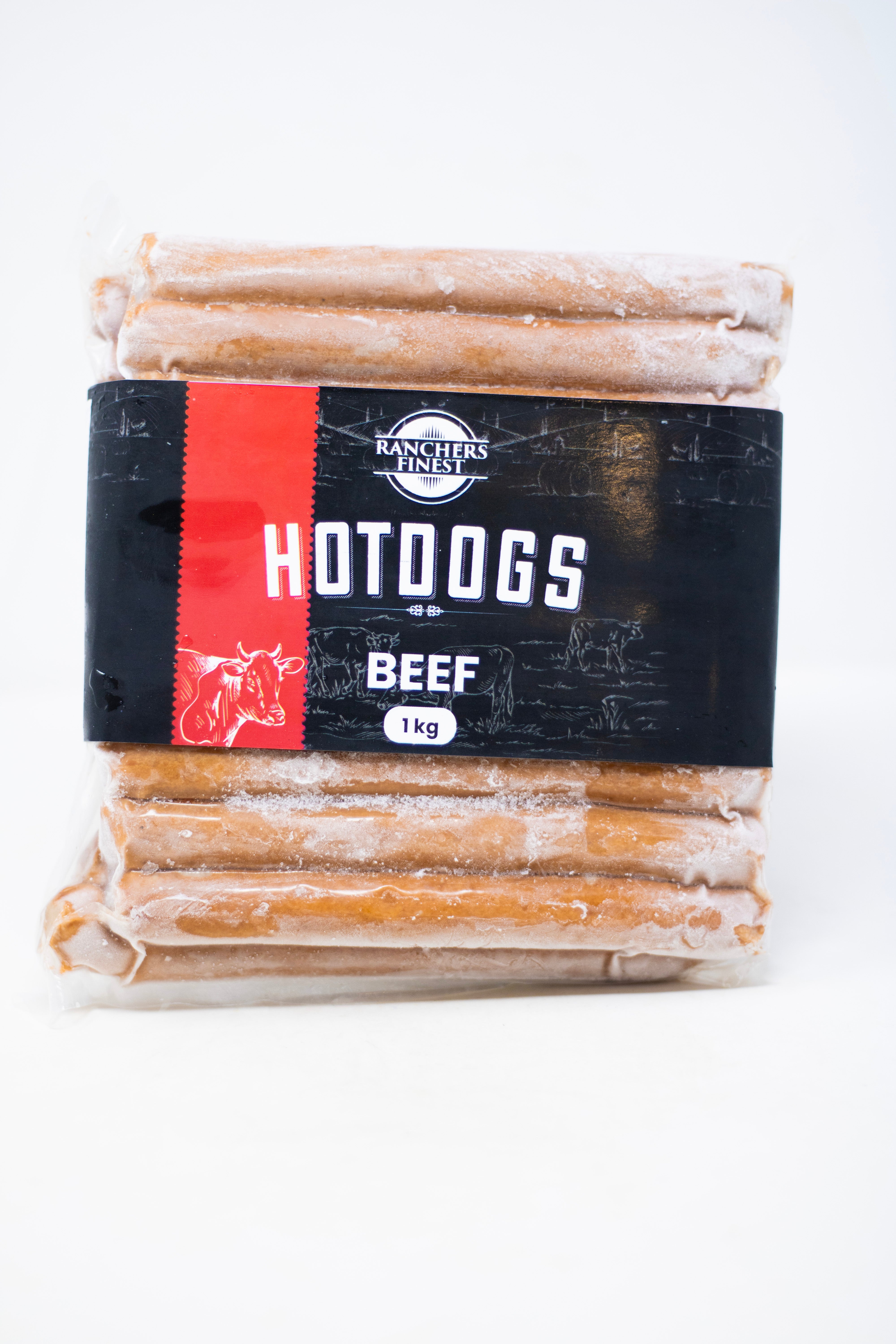 Ranchers Finest Beef Hot Dogs 1kg