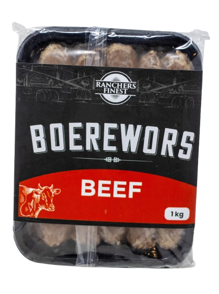 Ranchers Finest Beef  Boerewors Sausages 1kg