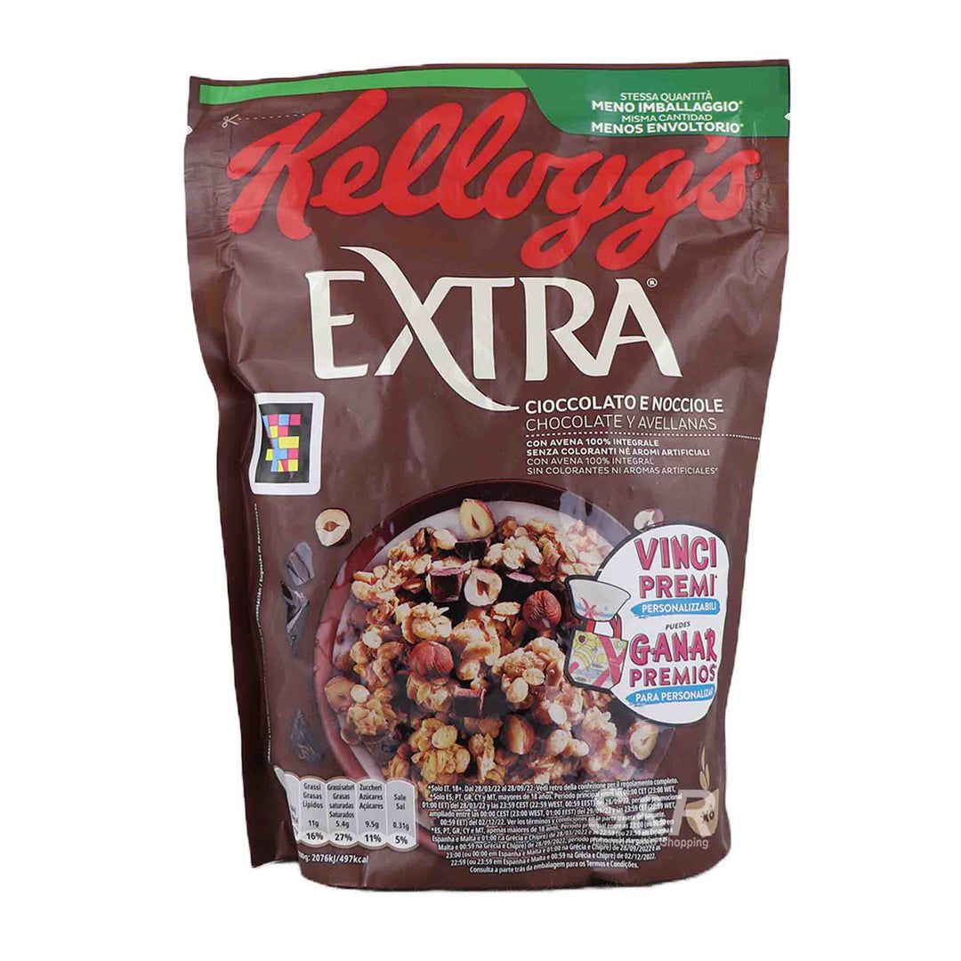 Kelloggs Extra Chocolate with Hazelnuts 375g