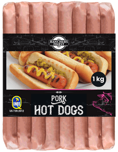 Ranchers Finest Pork Hot Dogs 1kg