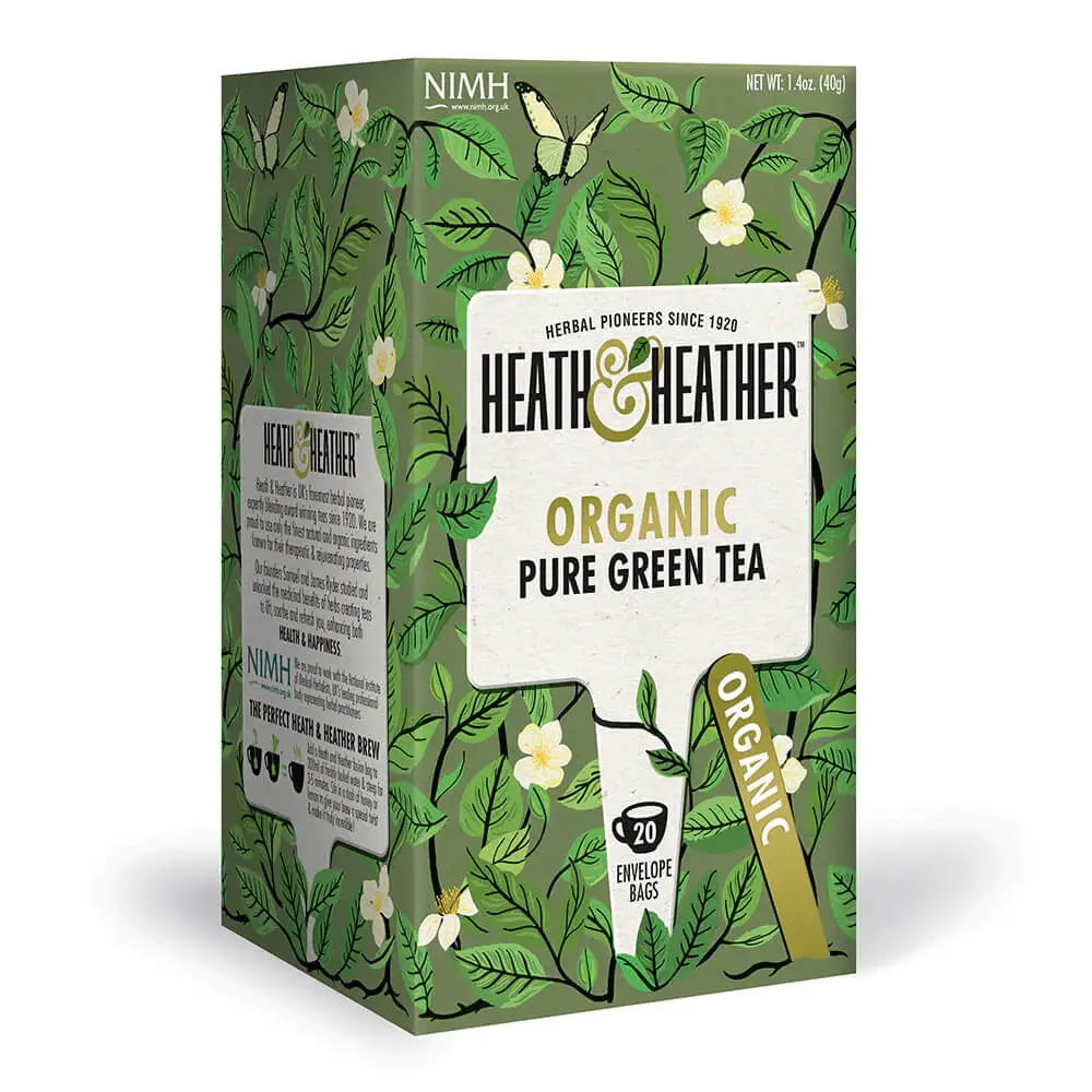 Heath & Heather Organic Pure Green Tea 20bags