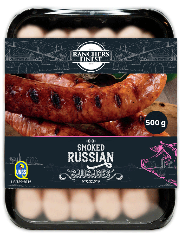 Ranchers Finest Smoked Russian sausage 500g