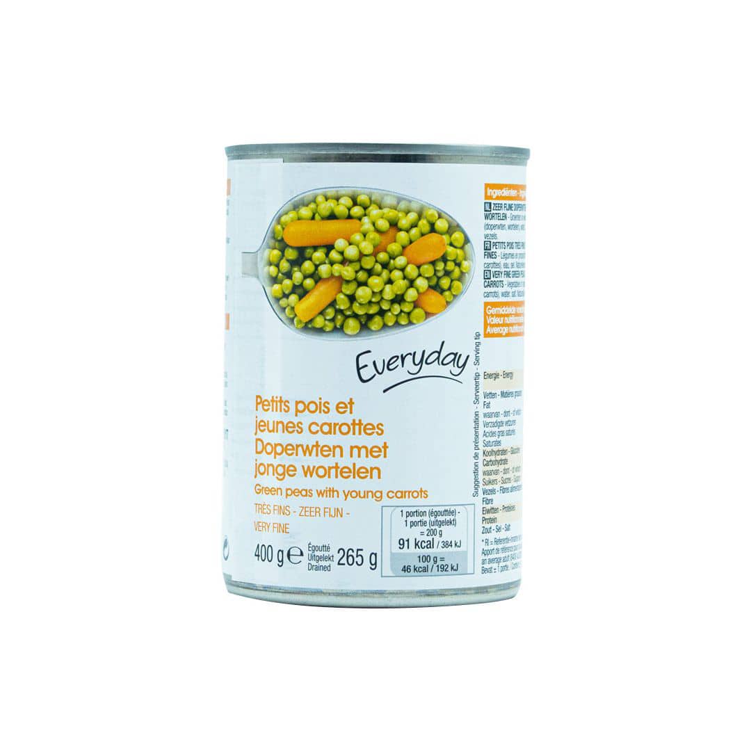 Everyday Green Peas With Young Carrots 400g