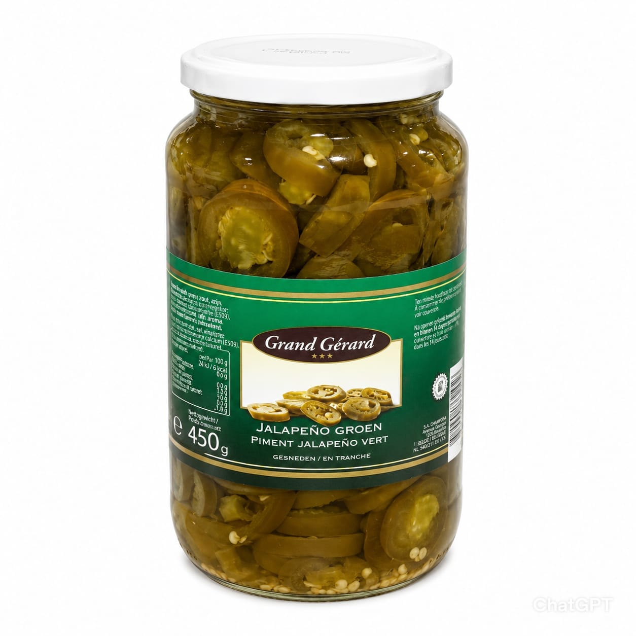 Grand Gerard Sliced Jalapeno  940g