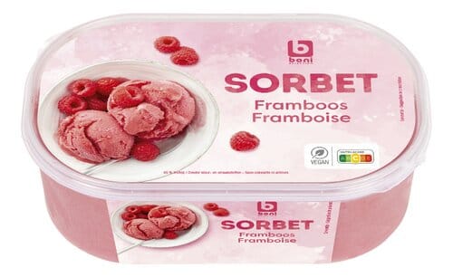 Boni  Sorbet Raspberry Ice  Cream 1Ltr