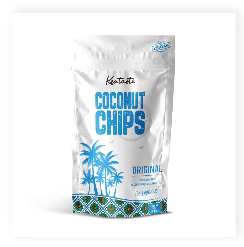 Kentaste Organic & Vegan Original Coconut gluten free Chips 40g