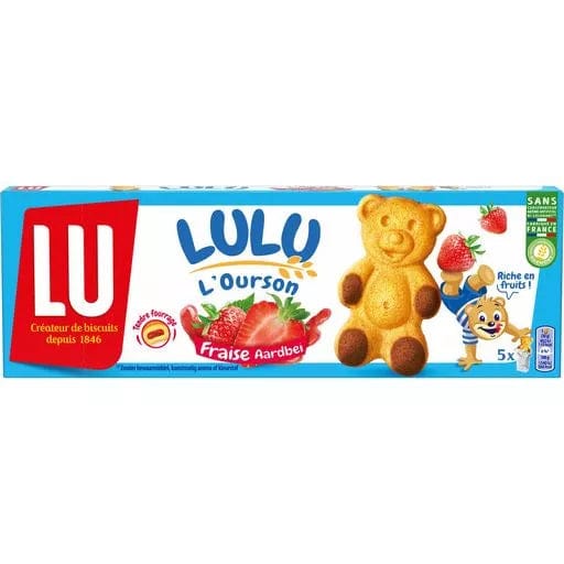 LU Lulu Bear Chocolate With Strawberry (5*30g) - 150g