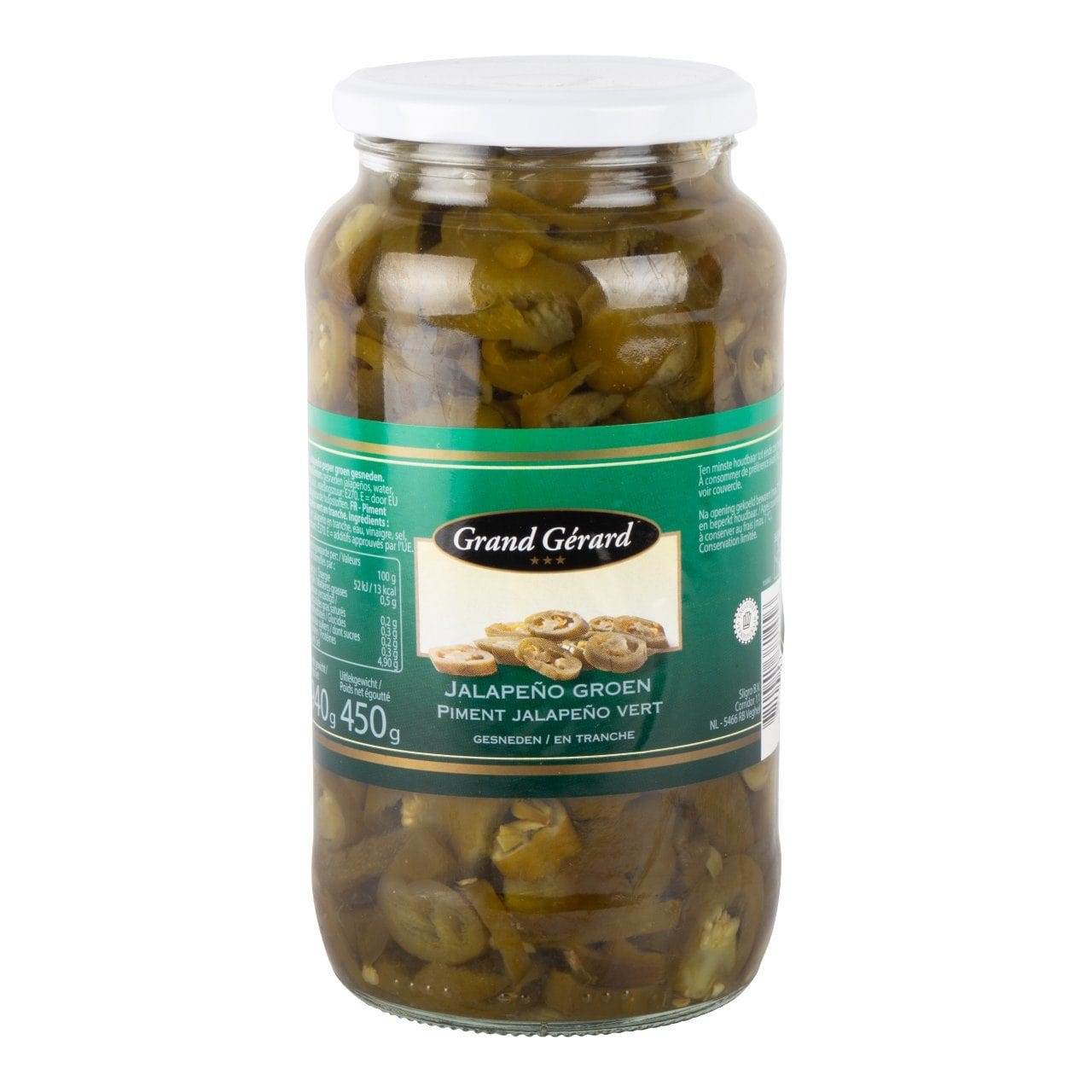 Grand Gerard Sliced Jalapeno  940g