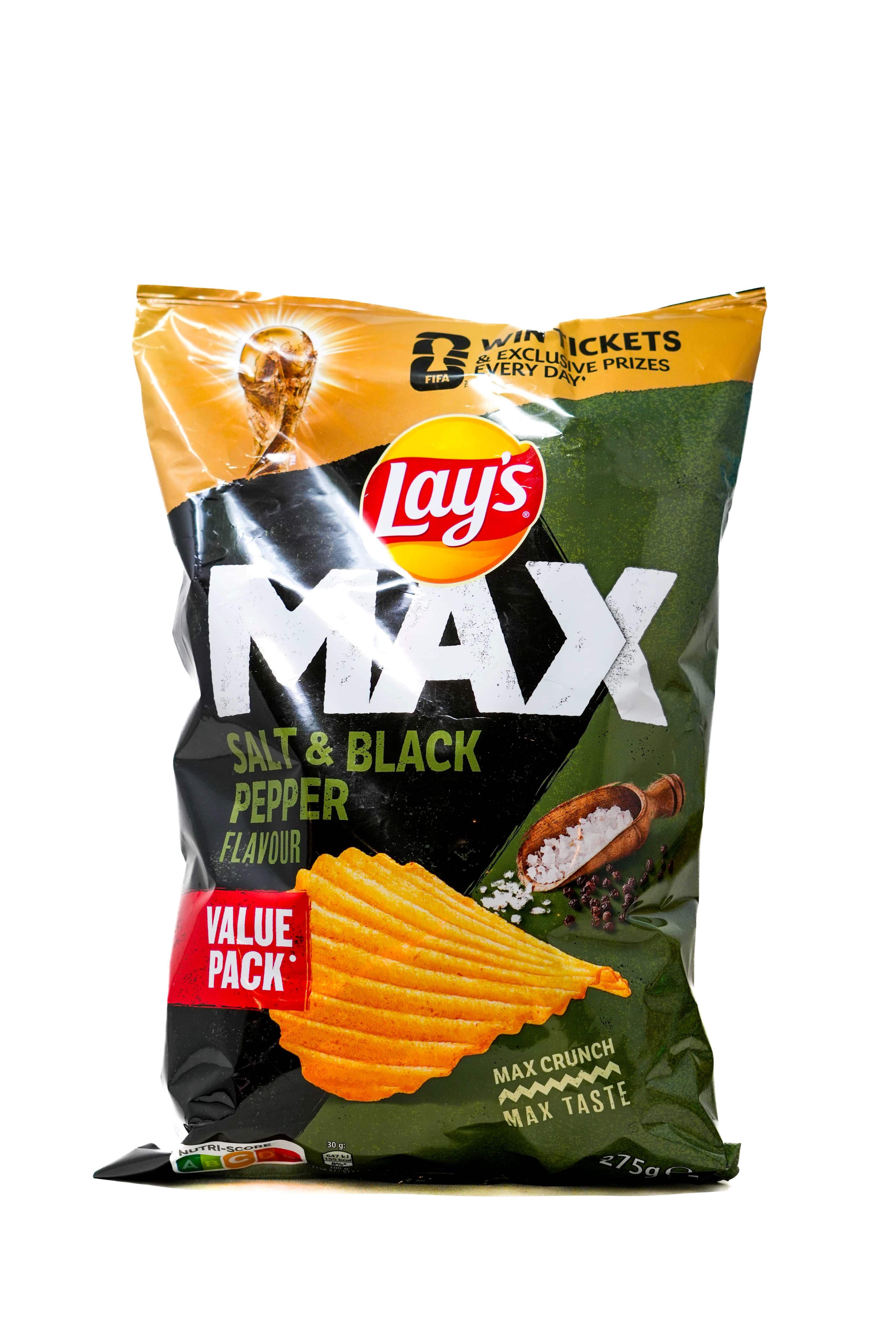 Lays Max Max Salt & black Pepper 40g