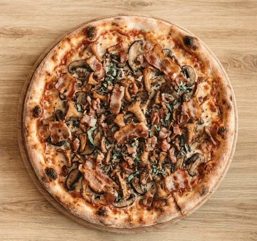 Prosciutto Funghi Pizza