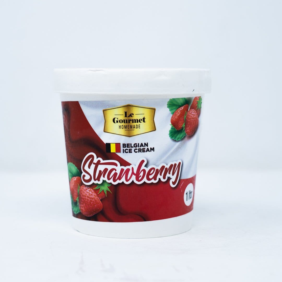 Strawberry  Belgian Ice Cream - 1Ltr