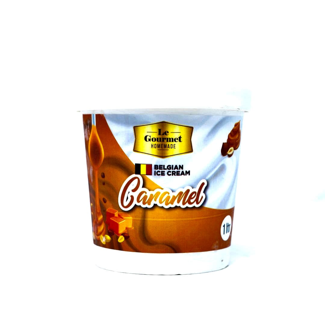 Caramel Belgian Ice Cream - 1Ltr