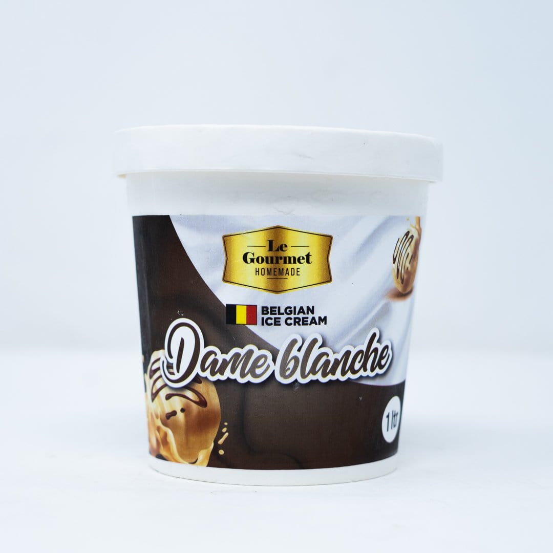 Dame Blanche Belgian Ice Cream - 1Ltr