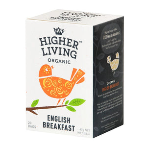 Higher Living English Breakfast Teabags 45g- 20bags
