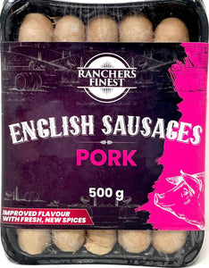 Ranchers Finest English Style Pork Sausages 500g