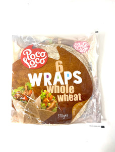 Poco Loco Whole Wheat Wraps  6pc 370g